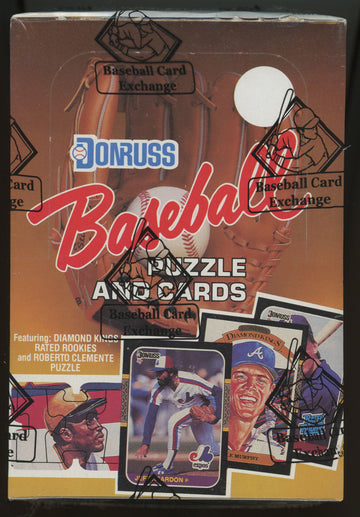 1987 Donruss Baseball Wax Box BBCE Wrapped Sealed