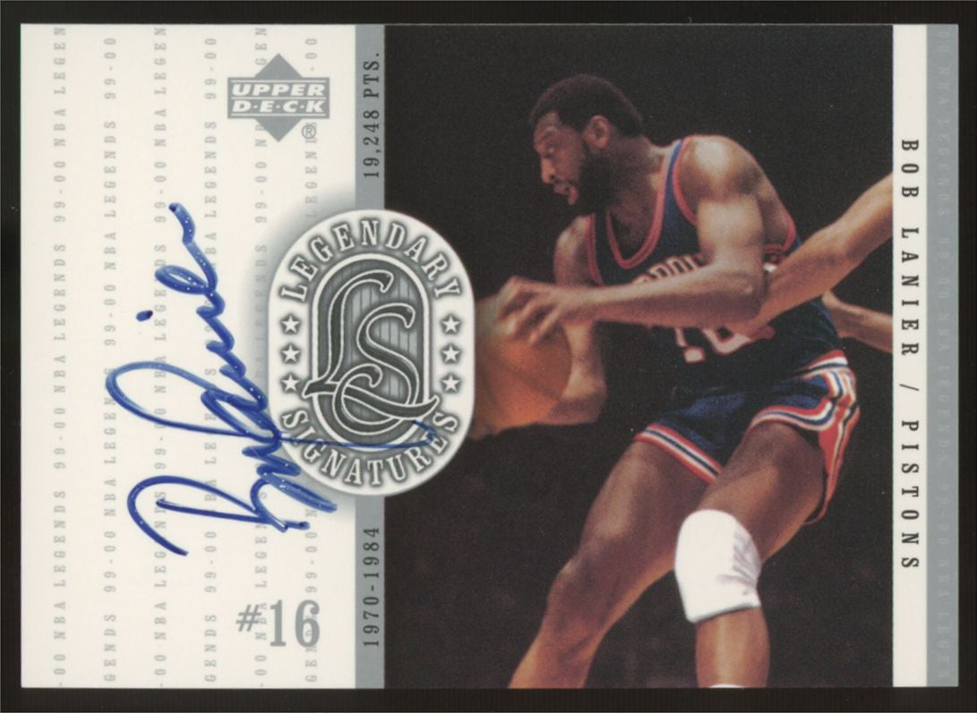 1999-00 Upper Deck Bob Lanier Legendary Signatures Auto #BL