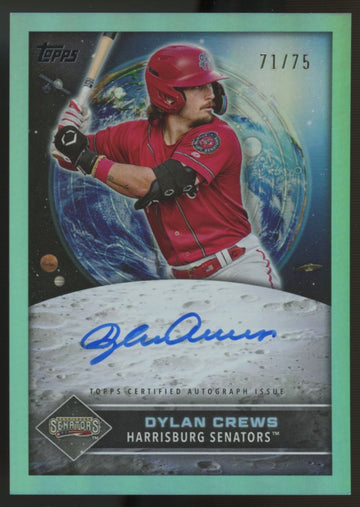 2024 Topps Pro Debut Dylan Crews Future Cornerstones Auto Aqua /75 #FCA-DCR