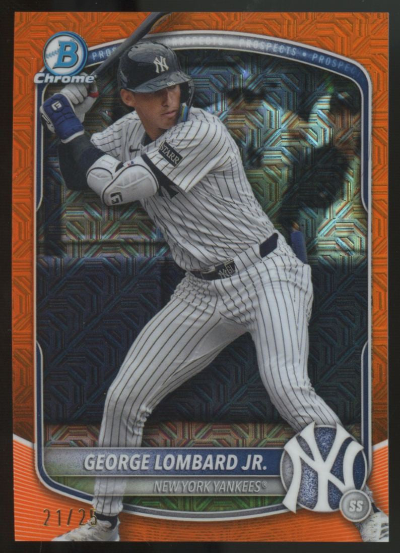 2025 Bowman Chrome Mega George Lombard Jr. Prospects Orange Mojo /25 #BCP-164