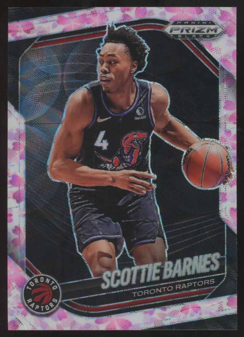 2024-25 Panini Prizm Black Scottie Barnes Cherry Blossom /20 #65