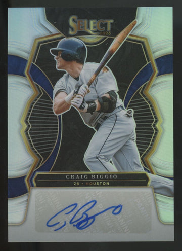 2023 Panini Select Craig Biggio Prizm Auto /49 #S-CB