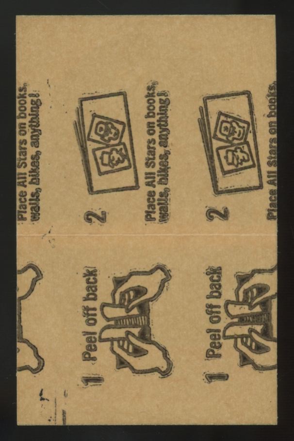 1963 Topps Peel-Offs Warren Spahn Instructions Back EX/MT-NM