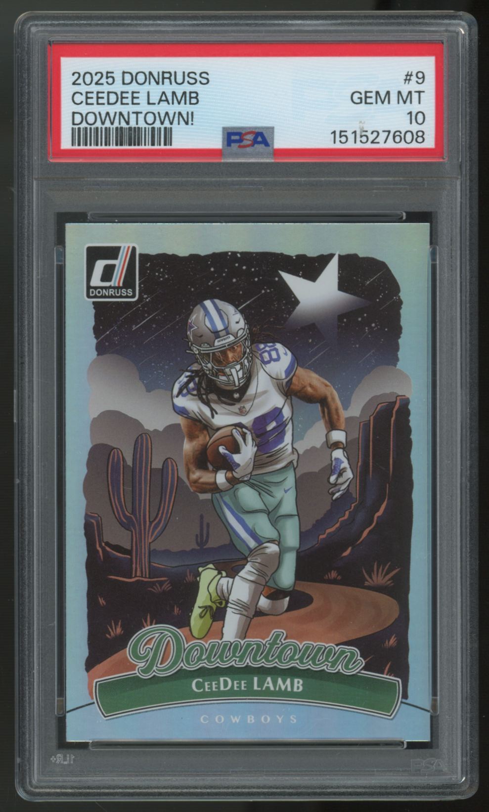 2025 Panini Donruss CeeDee Lamb Downtown! SSP #9 PSA 10