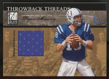 2004 Donruss Elite Peyton Manning Throwback Threads Patch /150 #TT-30