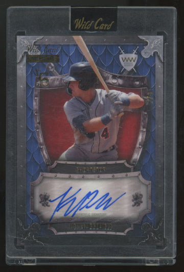 2024 Wild Card Matte Kevin McGonigle Blue Weekend Warriors Chase Auto /4 #WWA-KM