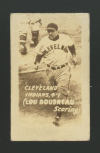 1948 Topps Magic Cleveland Indians Lou Boudreau Baseball Hall Of Fame #5 VG/EX