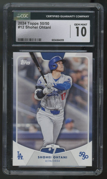 2024 Topps 50/50 Shohei Ohtani HR 7 #12 CGC 10