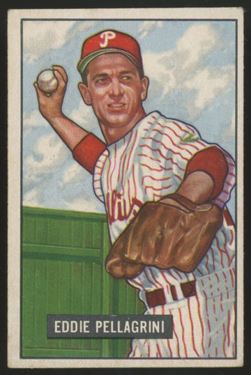 1951 Bowman Eddie Pellagrini #292 VG-EX
