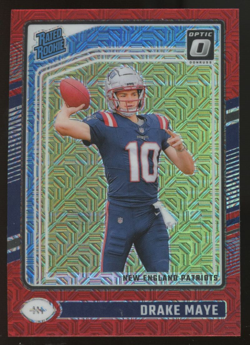 2024 Donruss Optic Drake Maye RC Rated Rookie Red Mojo #229