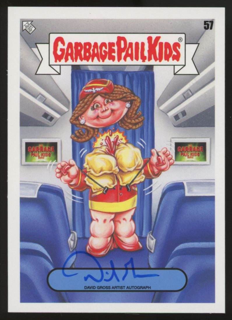 2021 Garbage Pail Kids Go On Vacation David Gross Artist Auto /75 #57
