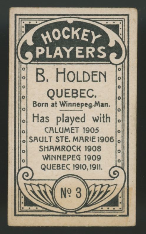 1911-12 C55 Imperial Barney Holden #3 VG-VG/EX