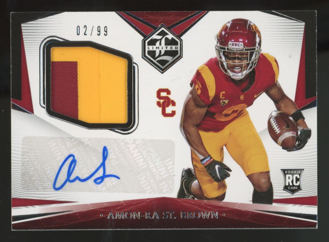 2021 Chronicles Limited Draft Amon-Ra St. Brown RC Patch Auto RPA /99 #L-ASB