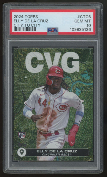 2024 Topps Elly De La Cruz RC City To City #CTC-6 PSA 10