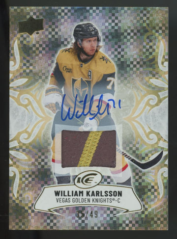 2024-25 Upper Deck Ice William Karlsson Gold Patch Auto /49 #3