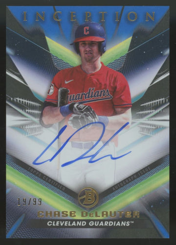 2023 Topps Inception Chase DeLauter Prospect Auto Blue Foil /99 #BPA-CDR