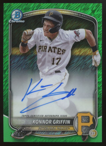 2025 Bowman Chrome Konnor Griffin Prospect Auto Green Shimmer /99 #CPA-KG