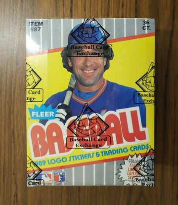 1989 Fleer BBCE Sealed Wrapped Box FASC From A Sealed Case ~ Clean 36pk Wax Box!