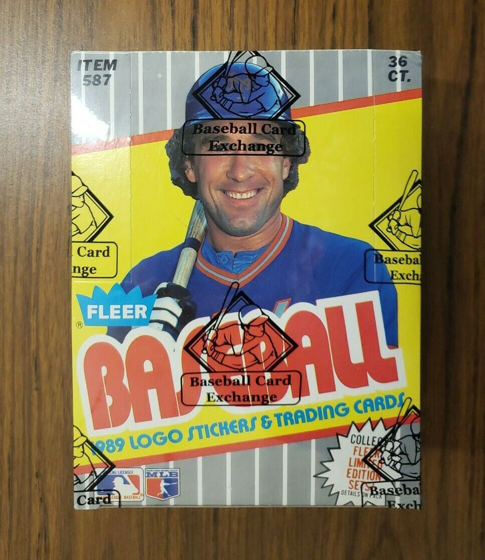 1989 Fleer BBCE Sealed Wrapped Box FASC From A Sealed Case ~ Clean 36pk Wax Box!