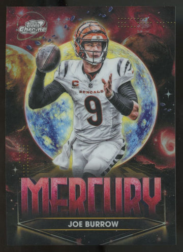 2025 Topps Chrome Cosmic Joe Burrow Planetary Pursuit Mercury SSP #PPM-JB
