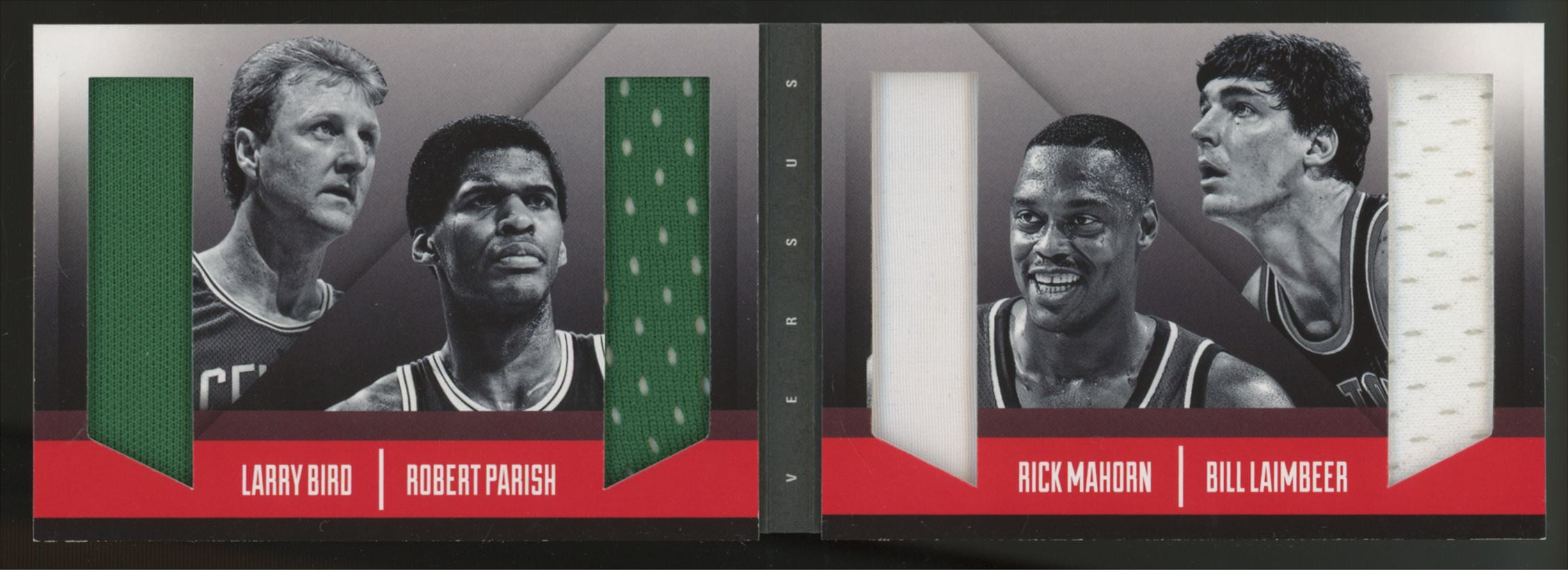 2013-14 Preferred Larry Bird Parish Mahorn Laimbeer Quad Patch Booklet /149