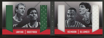 2013-14 Preferred Larry Bird Parish Mahorn Laimbeer Quad Patch Booklet /149