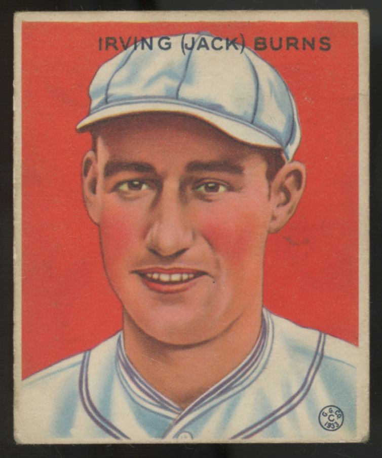 1933 Goudey Irving "Jack" Burns #198 VG