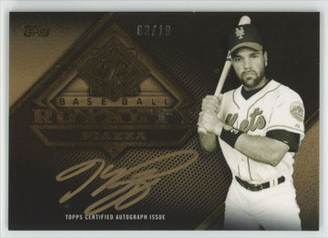 2015 Topps Royalty Baseball Mike Piazza Auto Gold /10 #BRA-MP