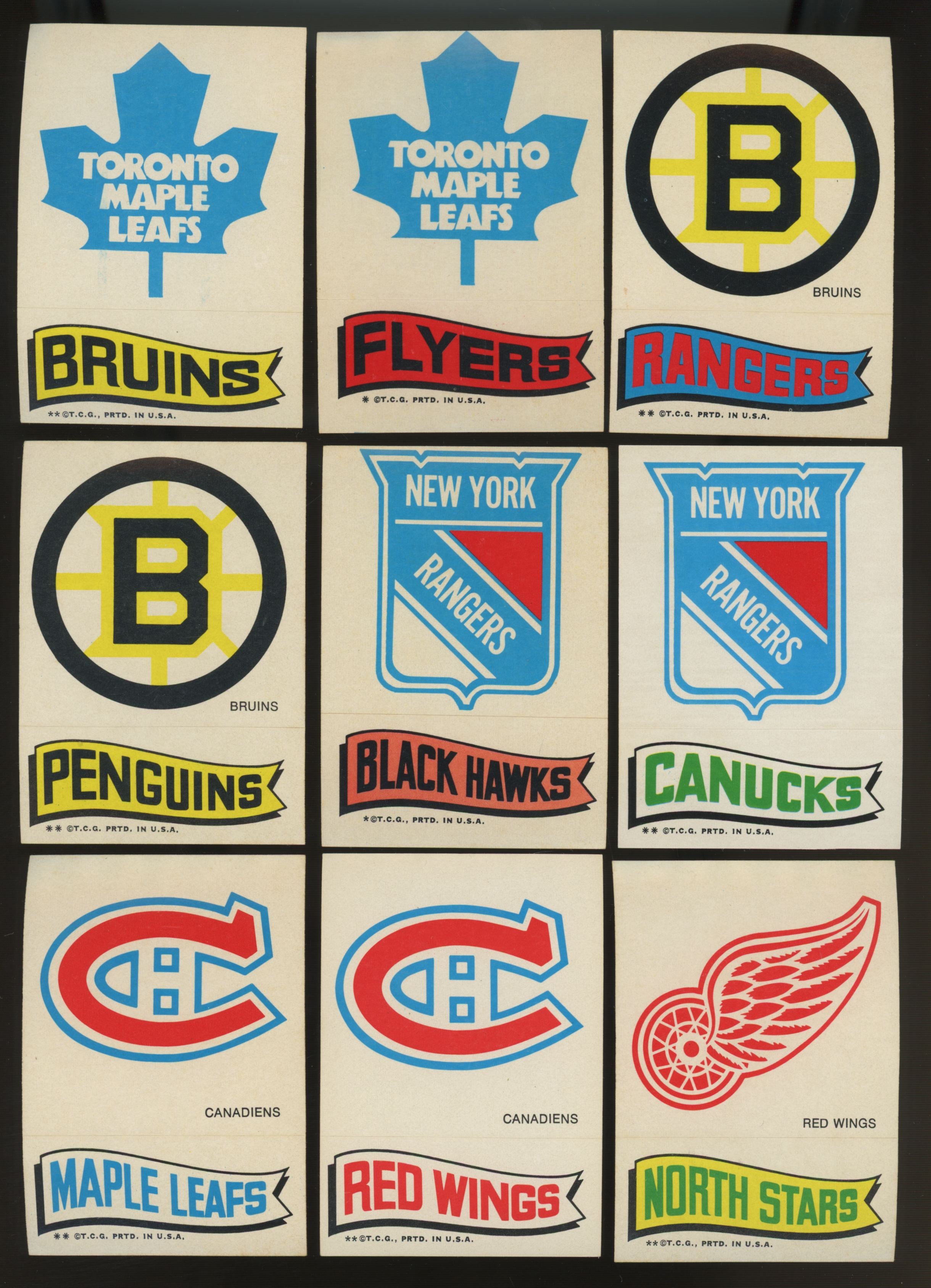 1973/74 Topps Hockey Sticker Complete Set NM