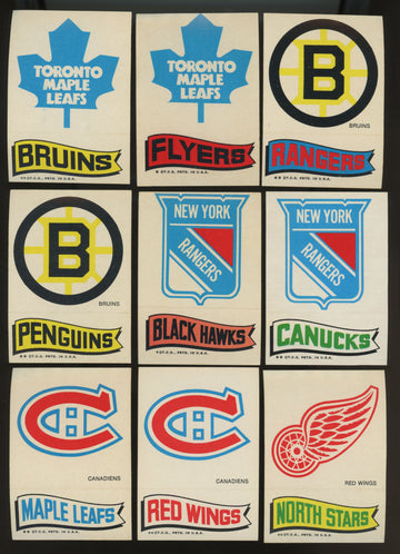 1973/74 Topps Hockey Sticker Complete Set NM