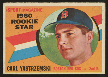 1960 Topps Carl Yastrzemski RC Star Rookie #148 VG