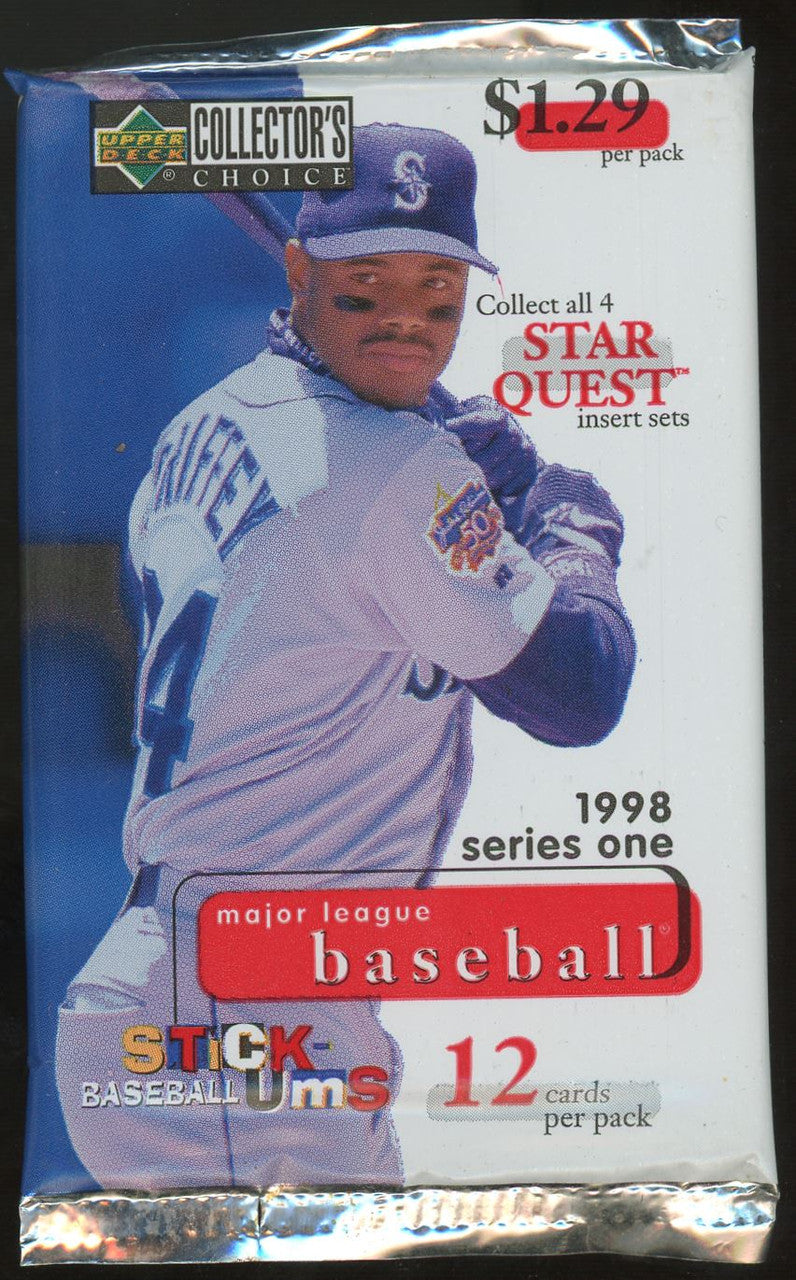 1998 Collector's Choice Series 1 Baseball Lot of 19 Sealed Packs