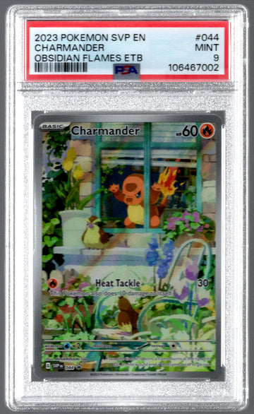 2023 Pokemon Charmander Obsidian Flames ETB Promo #044 PSA 9 (C)