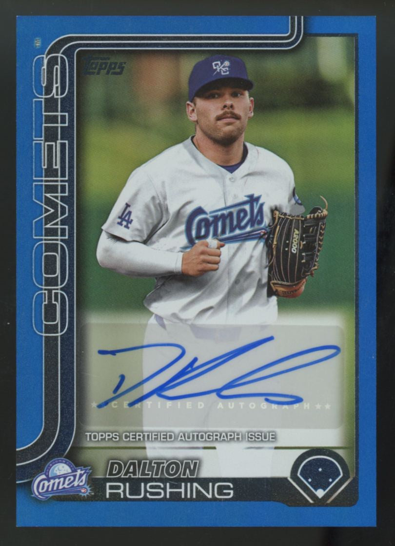 2025 Topps Pro Debut Dalton Rushing Blue Refractor Auto /150 #PD-104