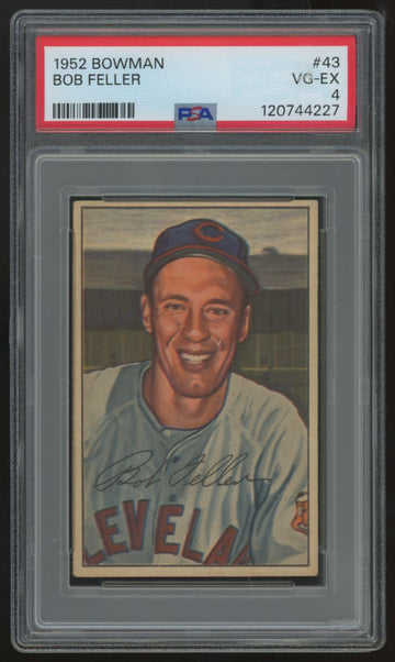 1952 Bowman Bob Feller #43 PSA 4