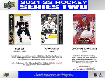 2021/22 Upper Deck Series 2 Hockey Hobby 12-Box Case