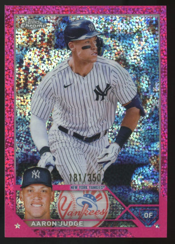 2023 Topps Chrome Aaron Judge Magenta Speckle Refractor /350 #62