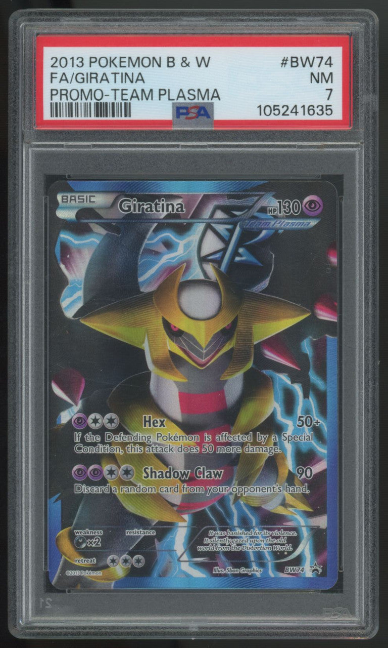 2013 Pokemon Giratina Team Plasma Full Art Promo #BW74 PSA 7