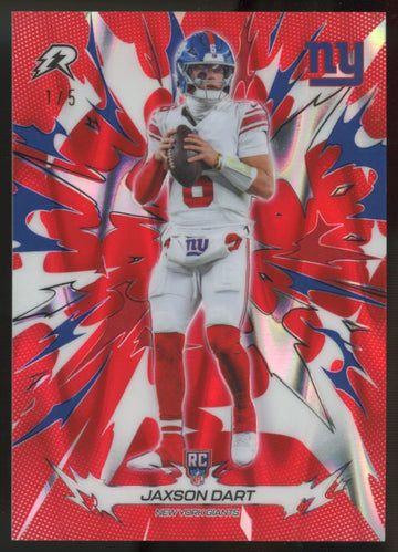 2025 Topps Resurgence Jaxson Dart RC Red Power Surge /5 #167