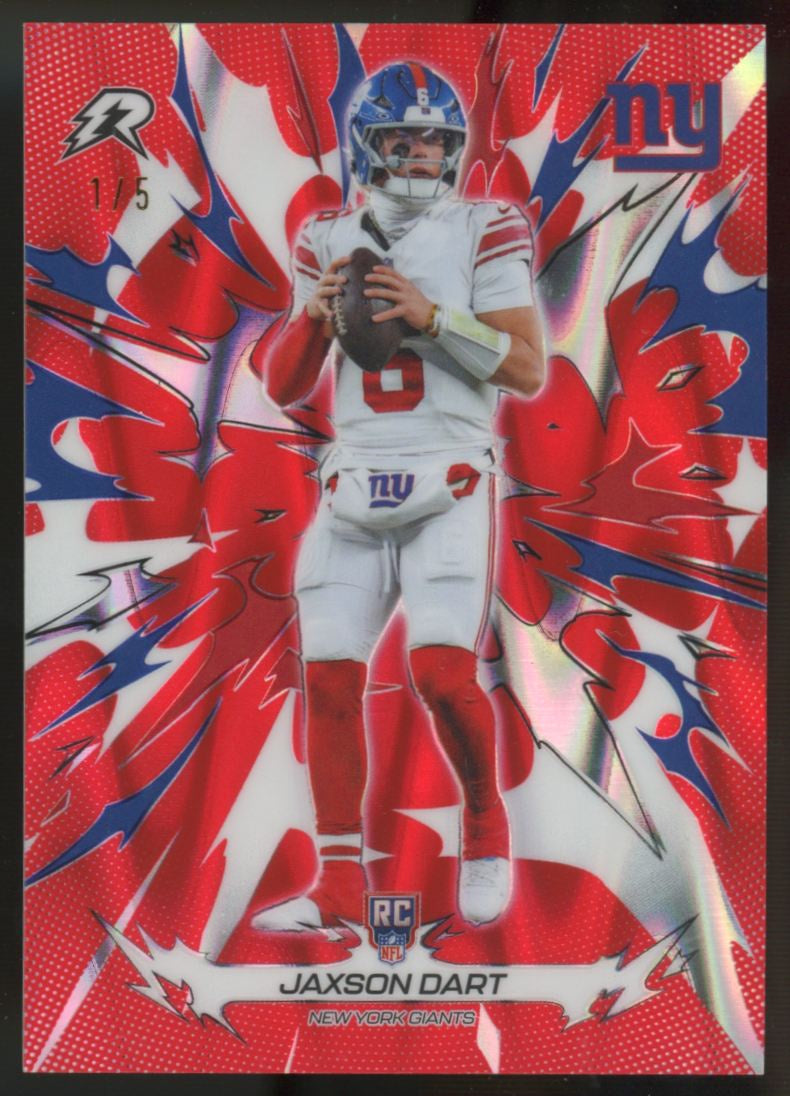 2025 Topps Resurgence Jaxson Dart RC Red Power Surge /5 #167