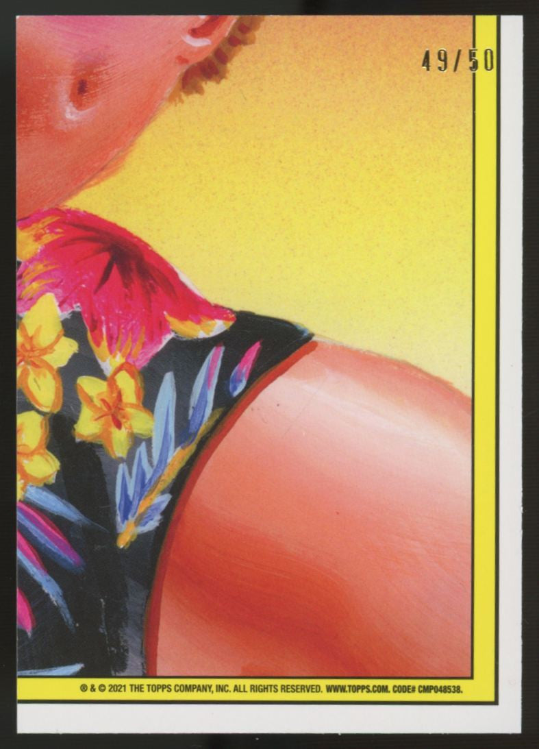 2021 Topps Garbage Pail Kids Go On Vacation Will You Shut Up Fool's Gold /50 #6a