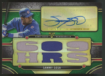2024 Topps Triple Threads Sammy Sosa Emerald Auto Relics Patch /18 #TTAR-SS2