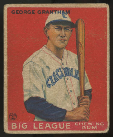 1933 Goudey George Grantham #66 Poor (Writing)