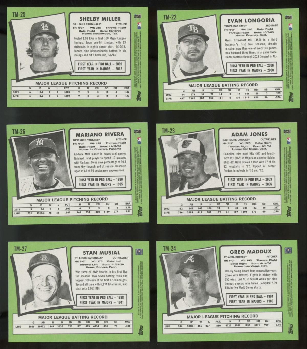 2013 Topps Update 1971 Mini Complete Set (50/50) NM/MT