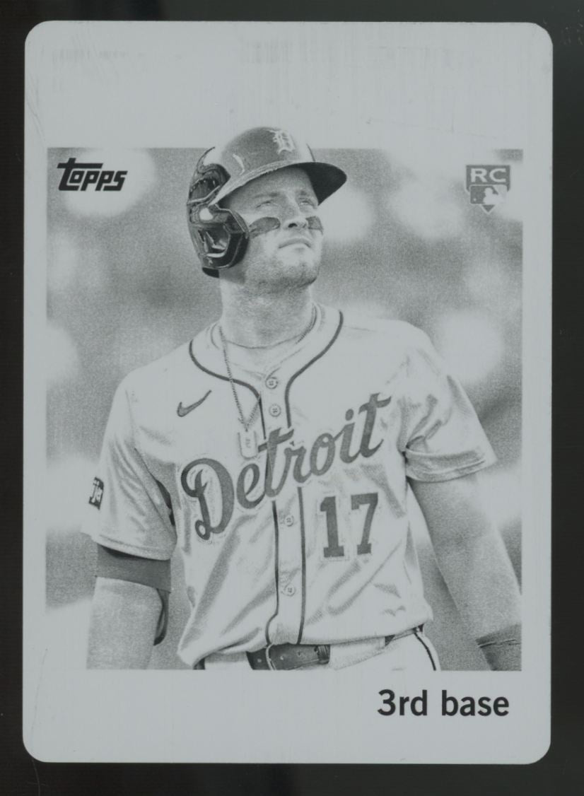 2025 Topps Archives Jace Jung RC Black Printing Plate 1/1 #5