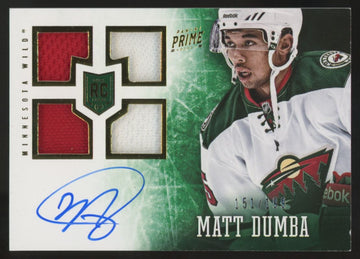 2013-14 Panini Prime Matt Dumba RC Patch Auto RPA /199 #160
