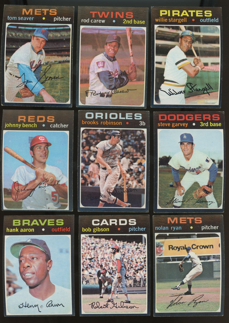 1971 Topps Baseball Series 1-4 Complete Set (523) VG-EX
