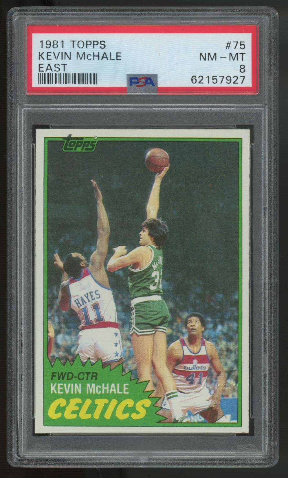 1981-82 Topps Kevin McHale RC Draft #75 PSA 8