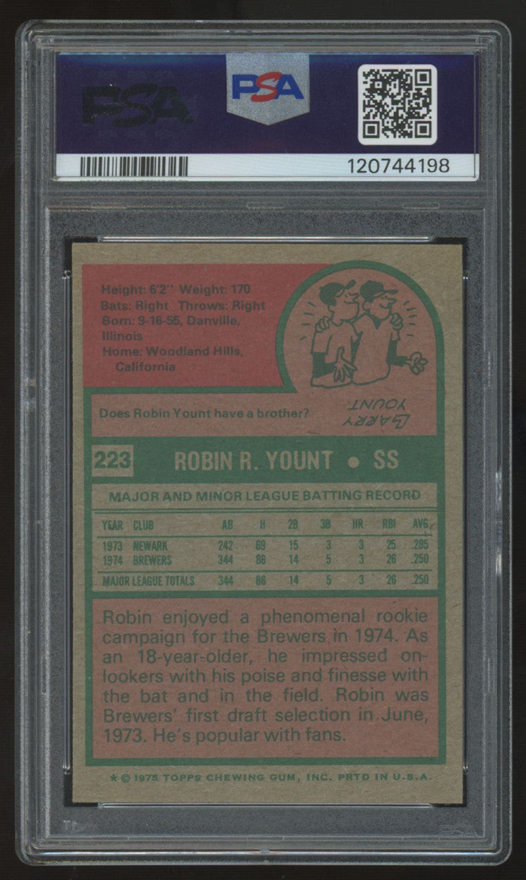 1975 Topps Robin Yount RC #223 PSA 6.5