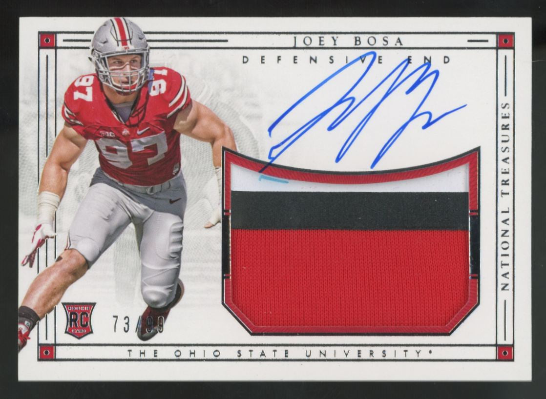 2016 National Treasures Collegiate Joey Bosa RC Patch Auto RPA /99 #201